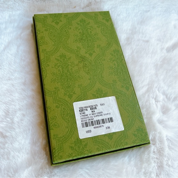 Gucci iphone 11 pro max cover case Brand New logo w/ box tags pristine Ophidia - Picture 15 of 16